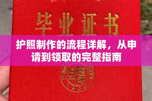澧县护照制作的流程详解，从申请到领取的完整指南