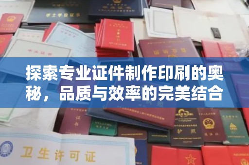 澧县探索专业证件制作印刷的奥秘，品质与效率的完美结合