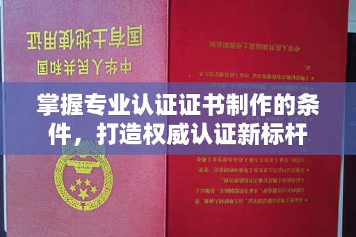 澧县掌握专业认证证书制作的条件，打造权威认证新标杆