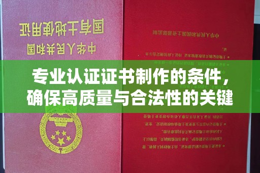 澧县专业认证证书制作的条件，确保高质量与合法性的关键要素