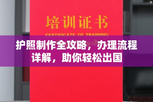 澧县护照制作全攻略，办理流程详解，助你轻松出国