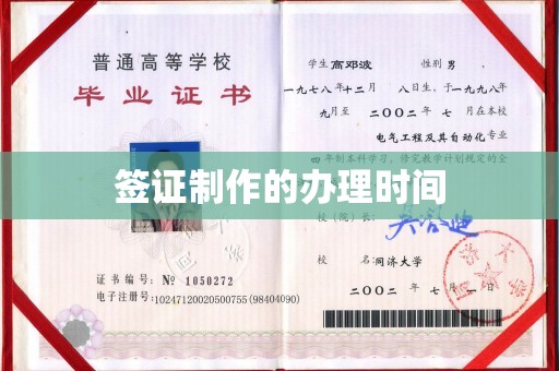 澧县签证制作的办理时间