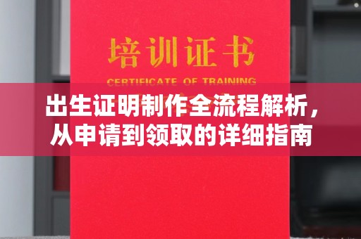 澧县出生证明制作全流程解析，从申请到领取的详细指南